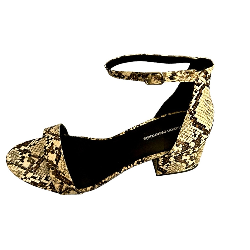 Amazon Essentials faux snakeskin block heels. Size 10. NWT. Never worn - Picture 2 of 5